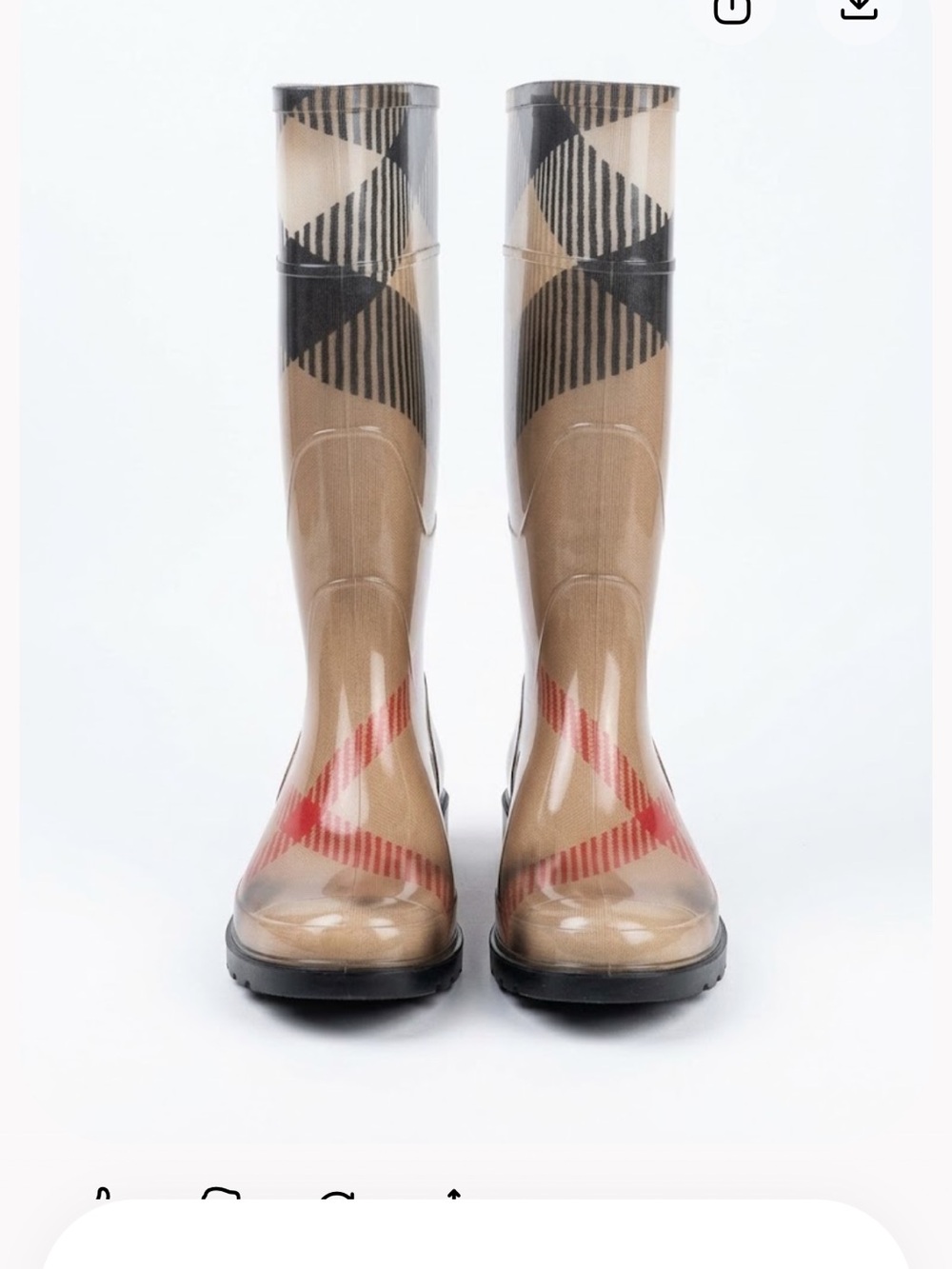 Burberry Rain Boots - Size 39/8.5